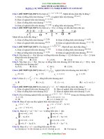 Bài tập trắc nghiệm có đáp án chương 1 giải tích lớp 12 khảo sát sự biến thiên và vẽ đồ thị hàm số 