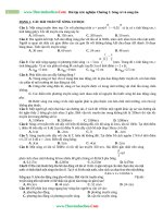 150 câu hỏi trắc nghiệm chương II sóng cơ và sóng âm có đáp án 