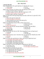 Tổng hợp câu hỏi trắc nghiệm lịch sử lớp 11 có đáp án 