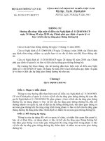 Thong tu 39 BGTVT Huong dan thi hành ND 11 ve QUAN LY VA BAO VE KET CAU HTGTDB