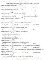 40 câu hỏi trắc nghiệm tiệm của đồ thị hàm số luyện thi THPT quốc gia 