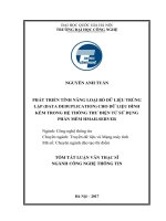 Phát triển tính năng loại bỏ dữ liệu trùng lặp (Data Deduplication) cho dữ liệu đính kèm trong hệ thống thư điện tử sử dụng phần mềm hMailServer (tt)