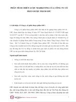 Phân tích chiến lược marketing của công ty cổ phần dược phẩm OPC