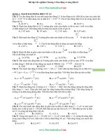 150 câu hỏi trắc nghiệm dao động và sóng điện từ có đáp án 