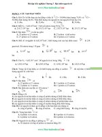 150 câu hỏi trắc nghiệm chương VII hạt nhân nguyên tử có đáp án 