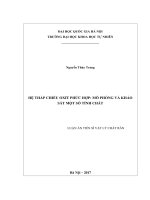 Hệ thấp chiều oxit phức hợp mô phỏng và khảo sát một số tính chất 