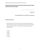  advanced accounting 12th by hole  test bank solutions 