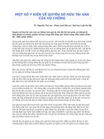 Com   mot so y kien ve quyen so huu tai san cua vo chong