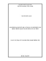 Giải pháp backup dữ liệu, sử dụng cơ chế phân cụm động trong mạng ngang hàng có cấu trúc (Luận văn thạc sĩ)