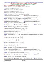 Bài tập trắc nghiệm phần giải tích chương 1 toán 12 ôn thi THPT QG