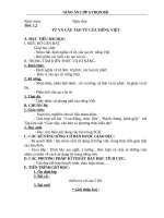 GIÁO ÁN LỚP 6 TRỌN BỘ  NGỮ VĂN