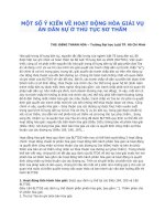 Com   mot so y kien ve hoat dong hoa giai vu an dan su o thu tuc so tham