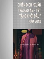 Phân tích yếu tố IMC chiến dịch xuân trao áo ấm  tết tặng yêu thương