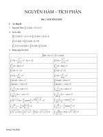 Giải nhanh nguyên hàm, tích phân và ứng dụng bằng máy tính Casio