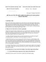 ĐỀ án cơ cấu tổ CHỨC đội SVTN