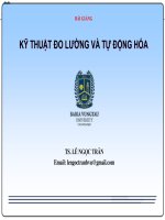 KỸ THUẬT ĐO LƯỜNG VÀ TỰ ĐỘNG HÓA