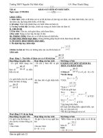 Giáo án 3 cột giải tích 12 tiết 15 khảo sát hàm so 