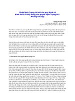 Com   nhung bat cap trong cac quy dinh ve hinh thuc va noi dung cua quyet dinh trong tai