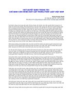 Com   huy quyet dinh trong tai che dinh con nhieu bat cap trong phap luat vn