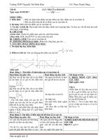 Giáo án 3 cột giải tích 12 từ tiết 5 đến tiết 17 năm học 2017   2018 