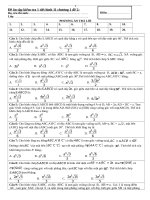 Đề ôn tập kiểm tra 1 tiết môn hình 11 năm 2016 