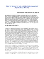 Com   bao ve quyen so huu tai san thong qua thu tuc to tung dan su