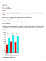 Solutions of financial management 11e by titman chapter18 