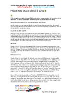 Com   Cac chuan ket noi o cung