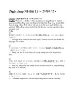 Tài liệu ngữ pháp tiếng Nhật cấp độ N1