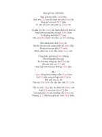 Lời bài hát hợp âm guitar Bao giờ em mới hiểu