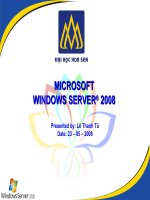 windows server 2008 seminar Com