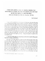 Tính cộng đồng làng xã trong phong tục hôn nhân và tang ma truyền thống người việt dưới tác động của đô thị hóa ( khảo sát trên địa bàn xã phú thị  gia lâm  hà nội) (2013) mai thị hạnh 