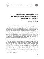 Các cuộc đấu tranh chống pháp của đồng bào miền núi ở nam trung kỳ những năm đầu thế kỷ XX (2008) nguyễn văn thưởng 