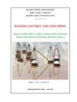 KHẢO sát KIẾN THỨC và THỰC HÀNH sử DỤNG MUỐI IOD TRONG CỘNG ĐỒNG ở NGƯỜI dân PHƯỜNG 3 QUẬN 4