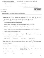 ĐÁP án CHI TIẾT đề THỦ KHOA lần 2  năm 2017