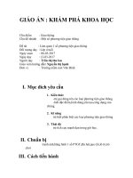 Giáo án khám phá khoa học 4 tuổi chủ điểm giao thông 