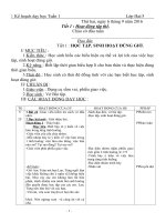 Giáo án tổng hợp các môn học lớp 2 thuẩn chuẩn kiến thức kĩ năng 2018 tuần (1) 