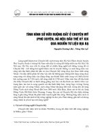 Tình hình sở hữu ruộng đất ở chuyên mỹ (phú xuyên, hà nội) đầu thế kỷ XIX qua nguồn tư liệu địa bạ (2008) nguyễn dương liễu, tống văn lợi 