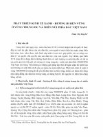 Phát triển kinh tế xanh hướng đi bền vững ở vùng trung du và miền núi phía bắc việt nam (2013) thân thị huyền 