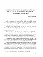 Quá trình hình thành cộng đồng người việt tại liên bang nga và những thử thách trên con đường hội nhập (2013) nguyễn huy hoàng 