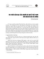 Tri thức bản địa của người hà nhì ở việt nam với vấn đề bảo vệ rừng (2008) trần hữu sơn 