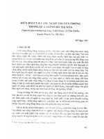 Biến đổi của làng nghề truyền thống trong quá trình đô thị hóa ( nghiên cứu trường hợp làng triều khúc, xã tân triều, huyện thanh trì) (2013) đỗ ngọc yến 