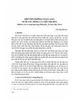 Biến đổi không gian làng dưới tác động của đô thị hóa ( nghiên cứu trường hợp làng đồng kỵ, từ sơn, bắc ninh) (2013) chu thu hường 