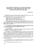 Cần tiếp tục bổ sung, cập nhật, đổi mới trong dạy học môn lịch sử việt nam đối với ngành việt nam học (2013) lê quỳnh hoa 