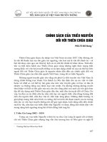 Chính sách của triều nguyễn đối với thiên chúa giáo (2008) đỗ bang 