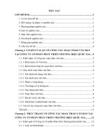 Tìm hiểu về công tác soạn thảo văn bản tại Công ty Cổ phần Phát triển Thương hiệu Quốc Gia