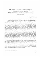 Tác động của xuất khẩu lao động tới đời sống người dân ( nghiên cứu trường hợp xã tú trưng, huyện vĩnh tường, tỉnh vĩnh phúc) (2013) trương thị thúy hà 