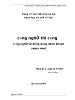công nghệ thi công dung dịch khoan super mud
