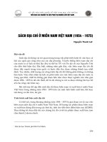 Sách địa chí ở miền nam việt nam(1954   1975) (2008) nguyễn thanh lợi 