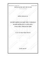 Tổ chức không gian kiến trúc cảnh quan hai bên đường dẫn cầu bãi cháy thành phố hạ long, tỉnh quảng ninh (tt) 